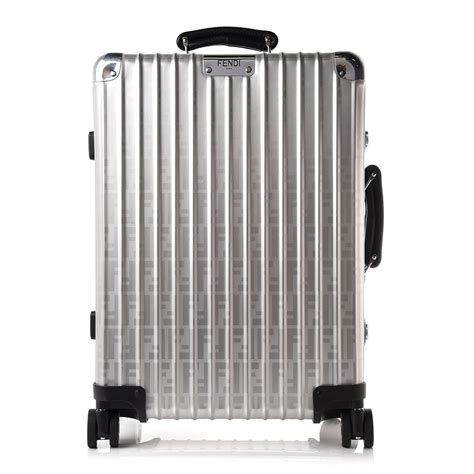 fendi carry on|fendi aluminum luggage.